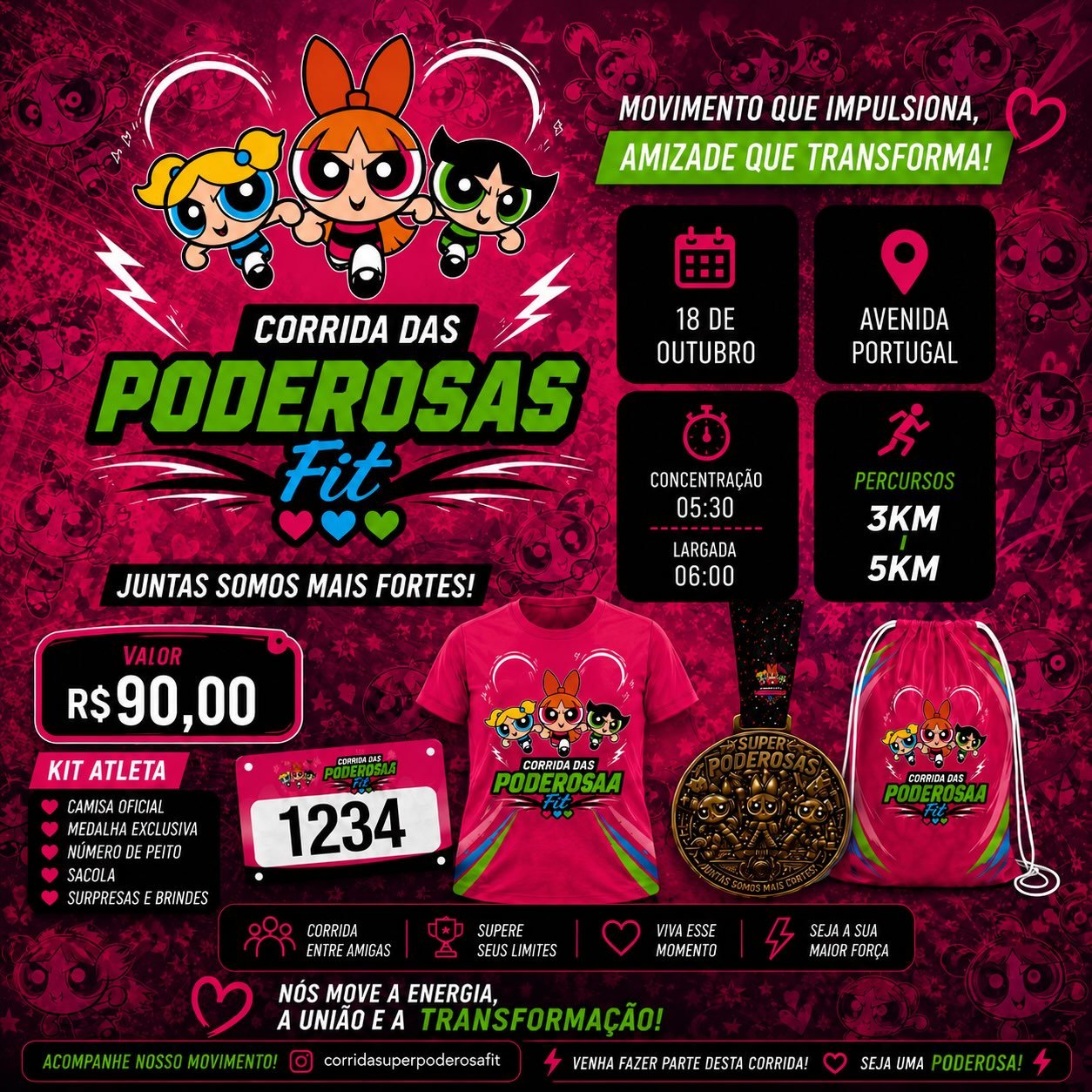 corrida das poderosas fit